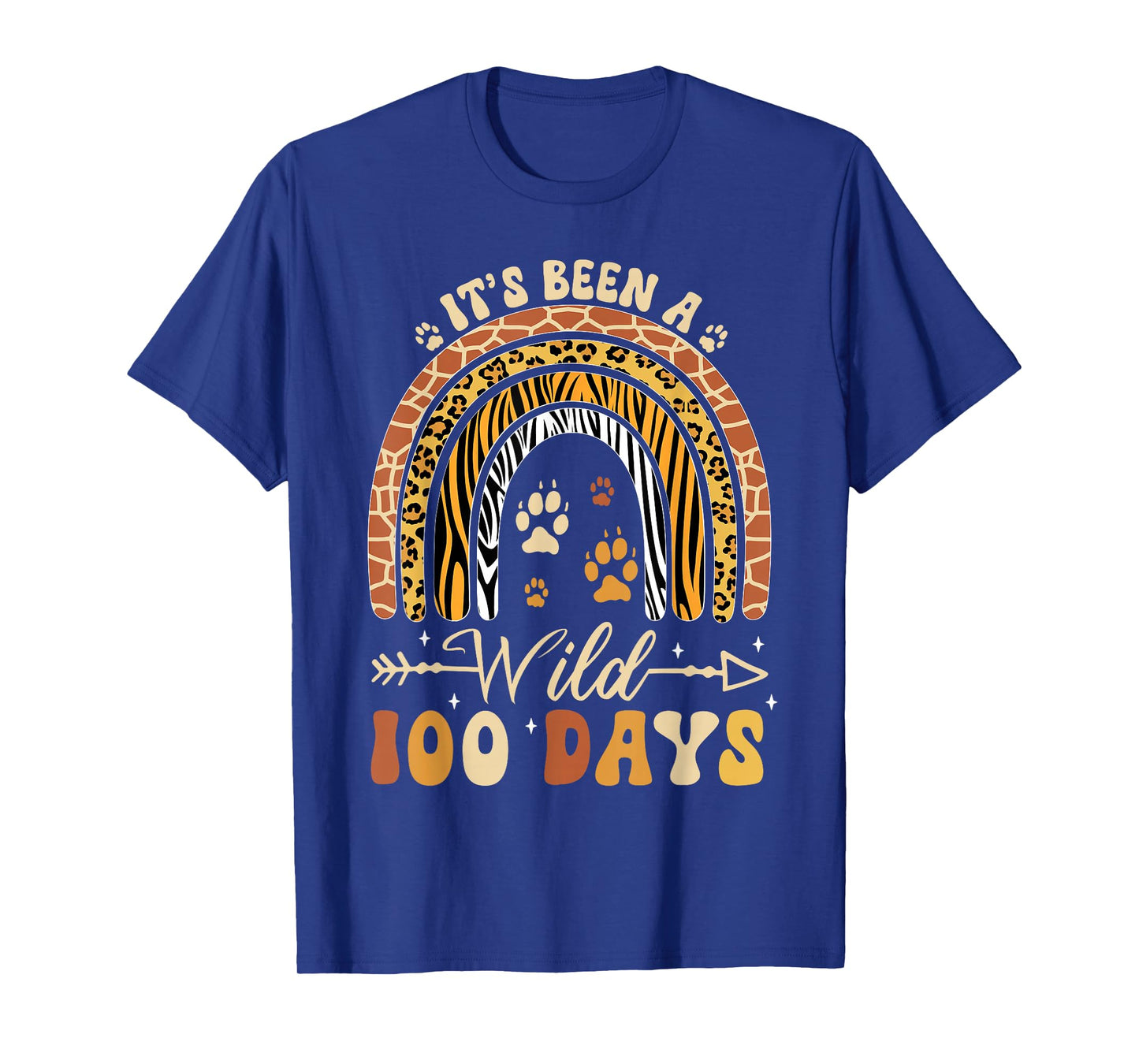 100 Days of School Wild Rainbow 100th Day of School Kids T-Shirt