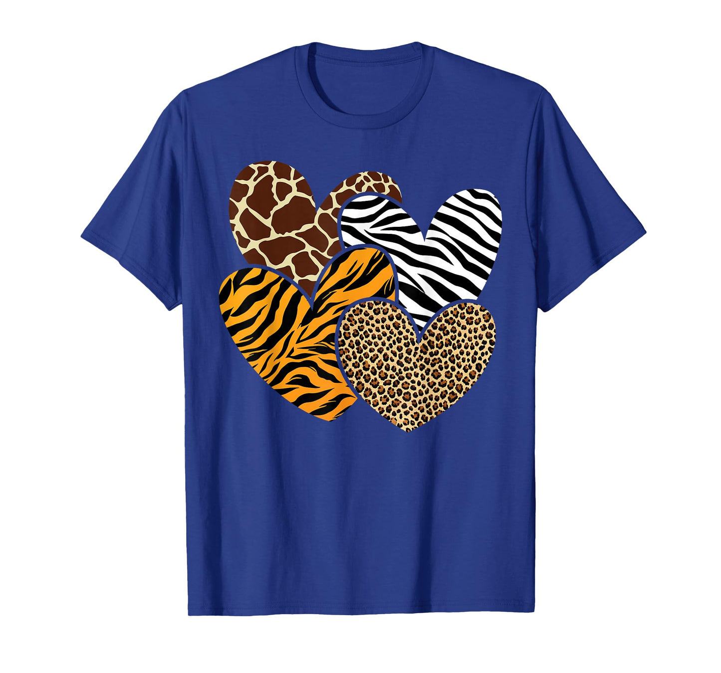 Girls Animal Print Clothes Kids Cheetah Leopard Heart T-Shirt