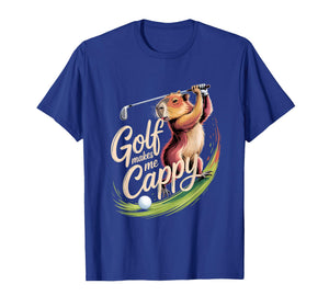Golfer Capybara Pun Golfing Funny Golf T-Shirt