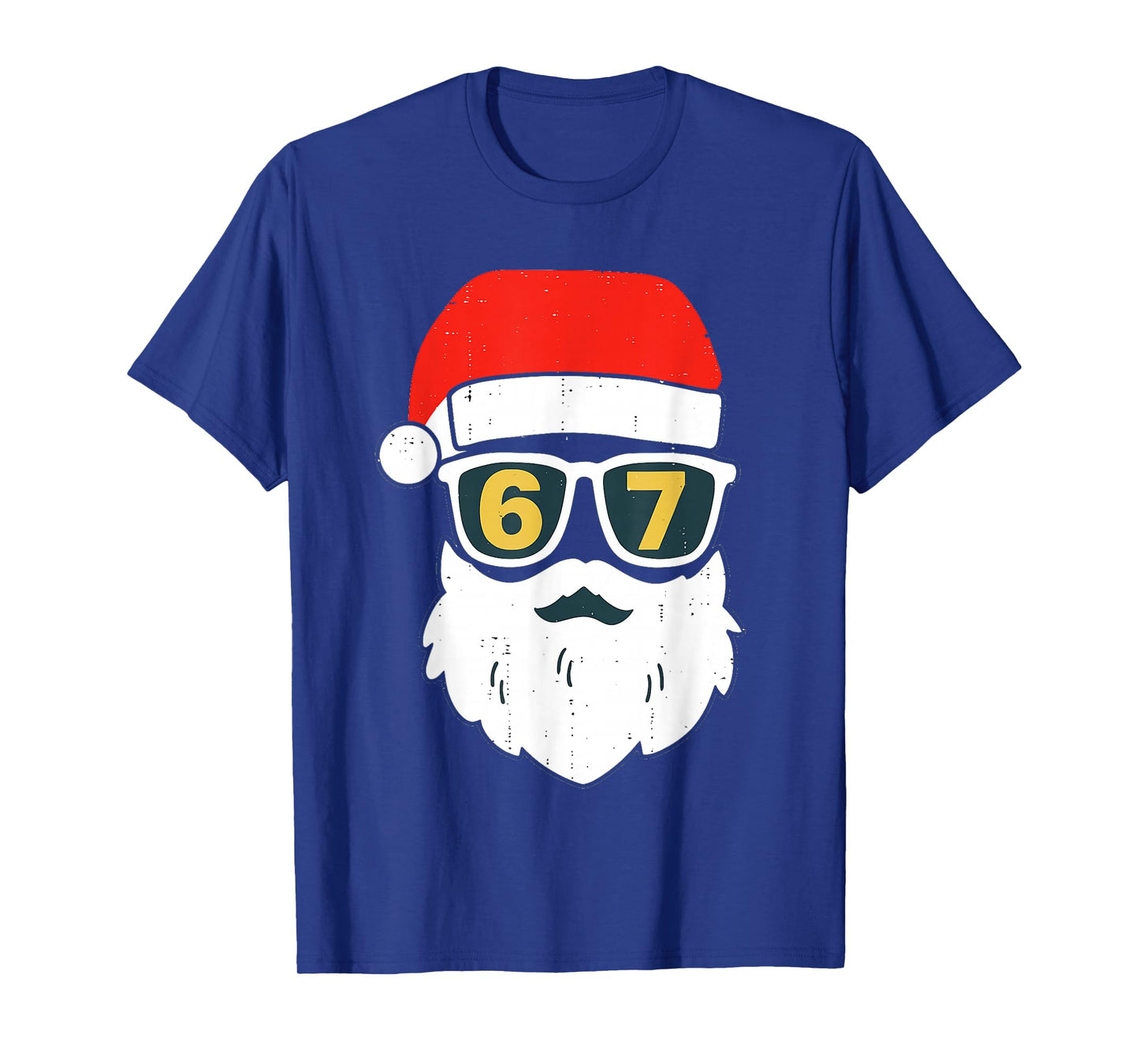 67 Meme Six Seven Santa Face Kids Men Boys Girls Christmas T-Shirt