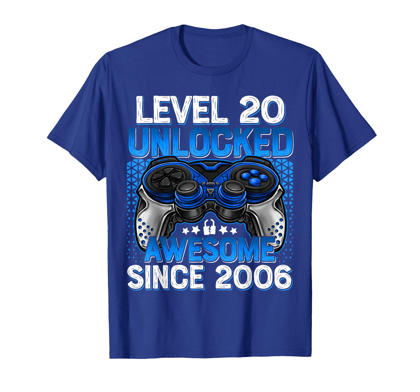 Level 20 Unlocked 20 Year Old Gifts Boys 20th Birthday Boy T-Shirt