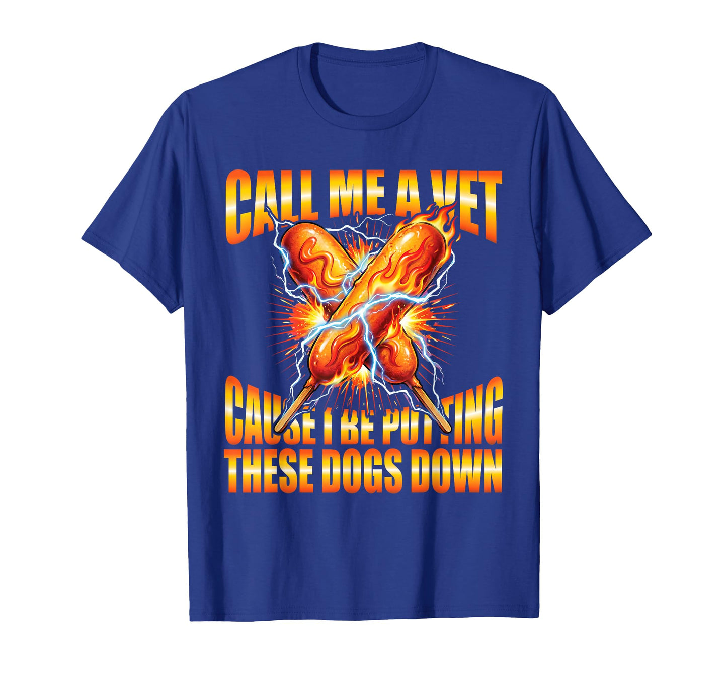 Call Me A Vet Putting These Dogs Down Funny Corn Dog Lovers T-Shirt