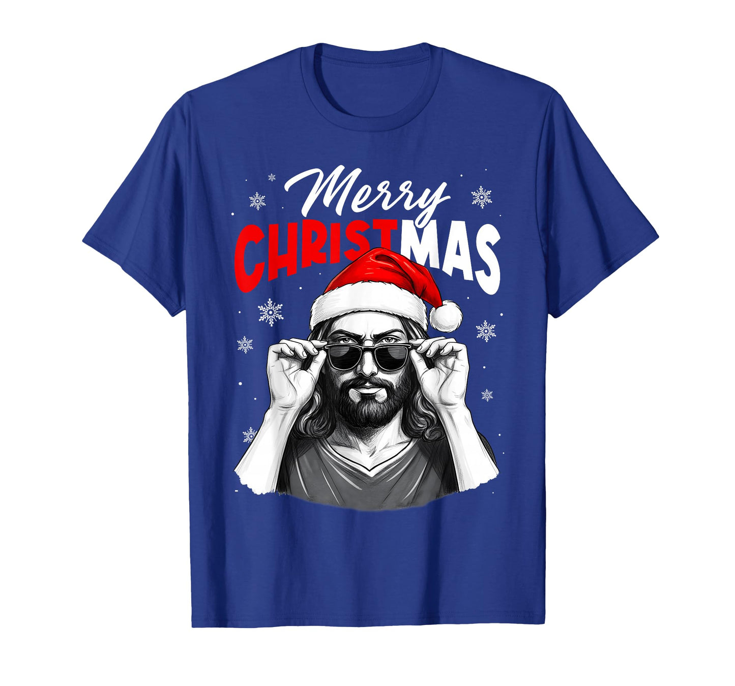 Merry Christmas Christian Jesus Pajamas Pjs Men Women Xmas T-Shirt
