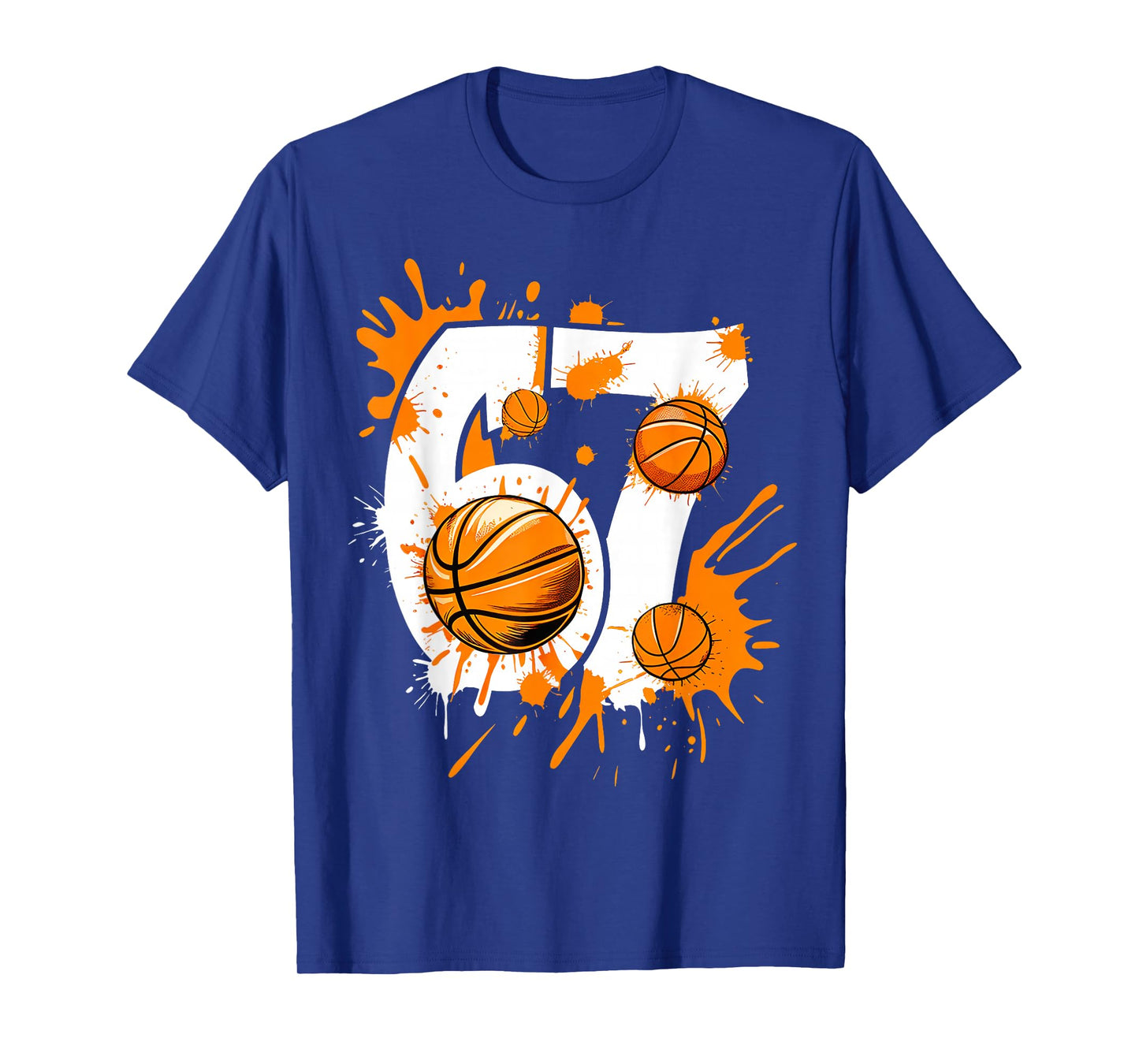 Funny 6 7 Six Seven Meme Basketball Game Season T-Shirt
