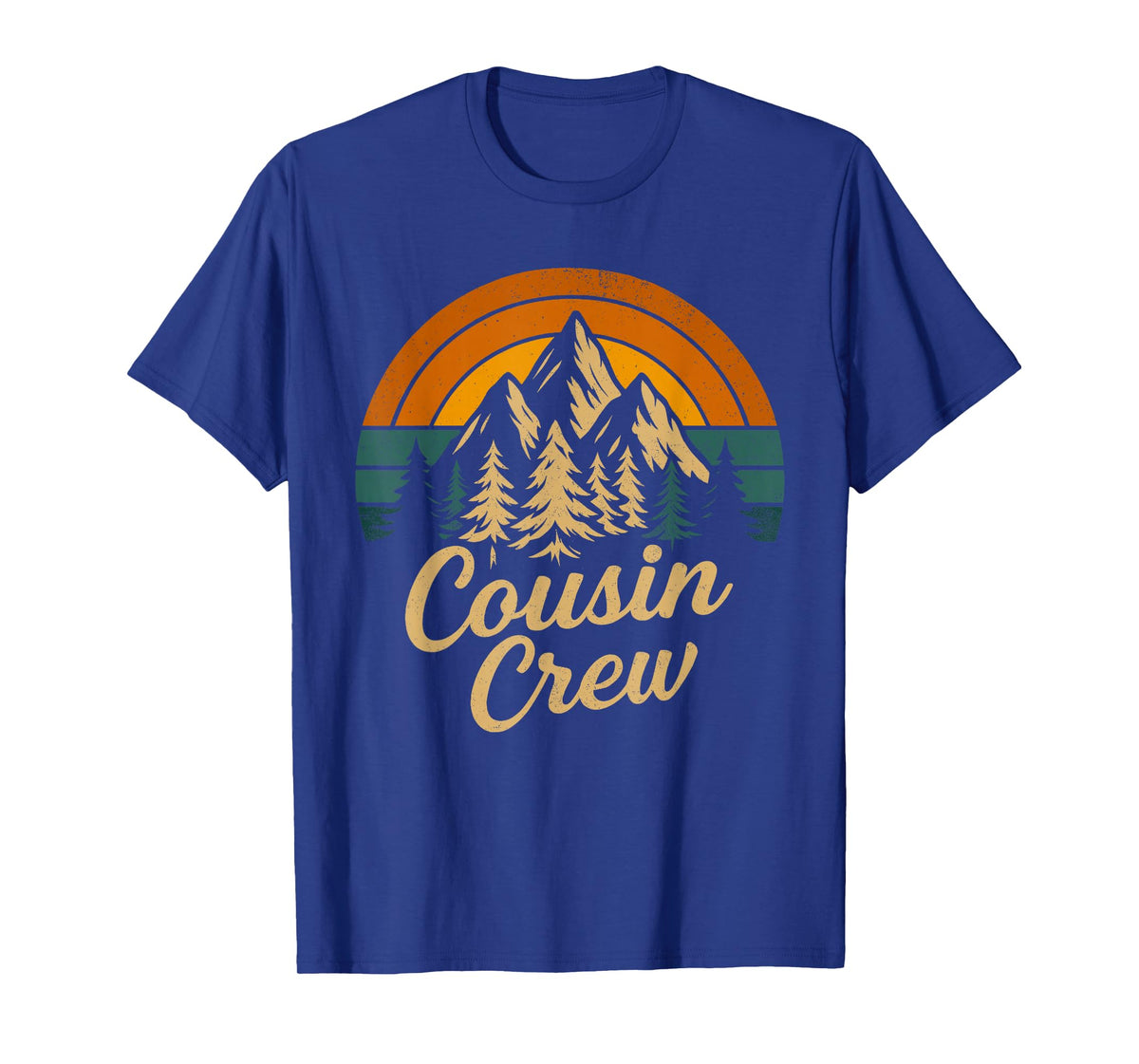 Vintage Cousin Crew Family Matching Camping Cousin Squad T-Shirt