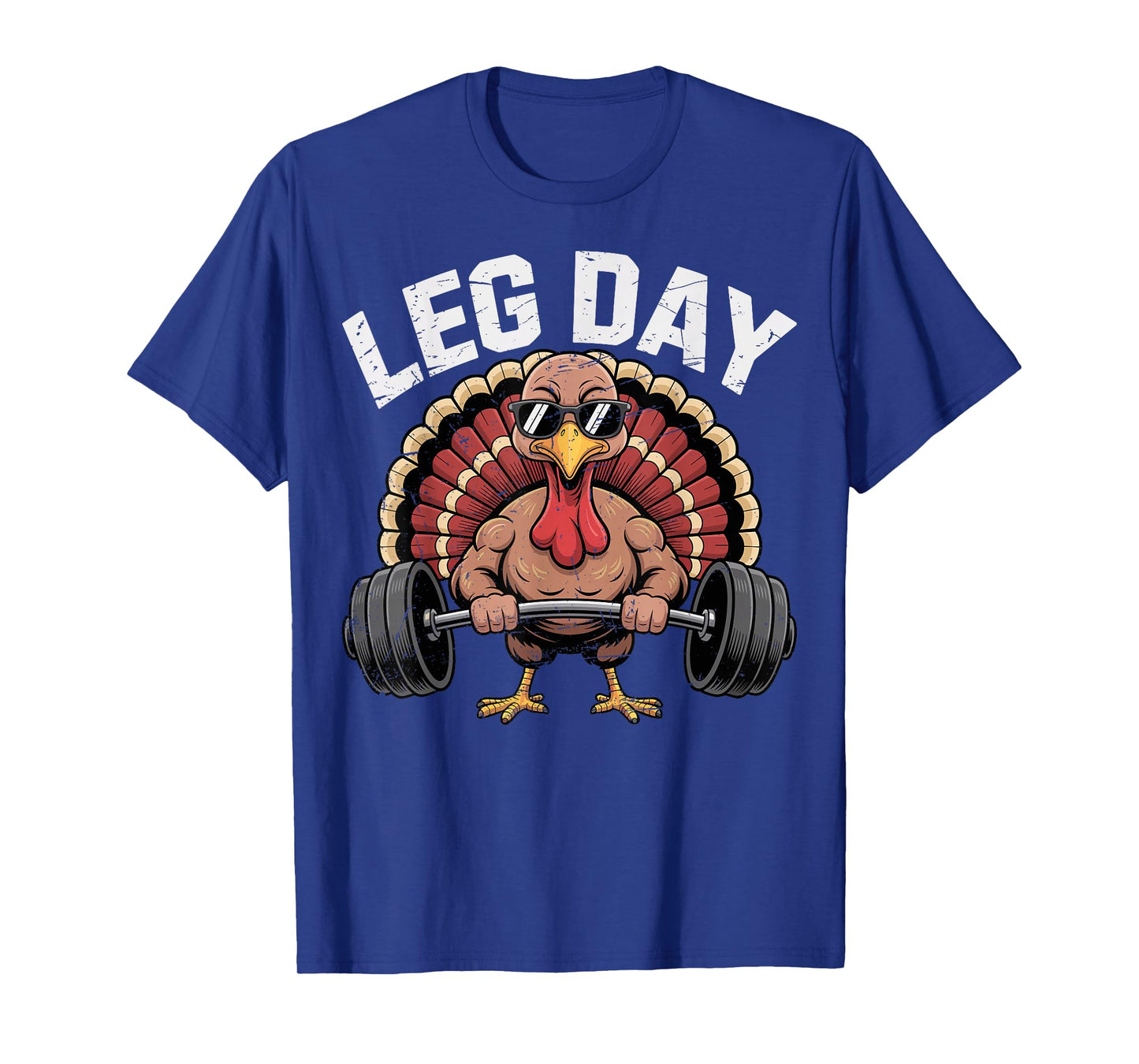 Funny Deadlifting Turkey Thanksgiving Leg Day Deadlift Men T-Shirt