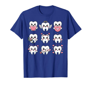 Cute Teeth Valentine Heart Dental Hygienist Dentist Love T-Shirt