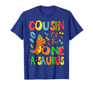 Cousin of The One-A-Saurus 1st Birthday Boy Dinosaur Lover T-Shirt
