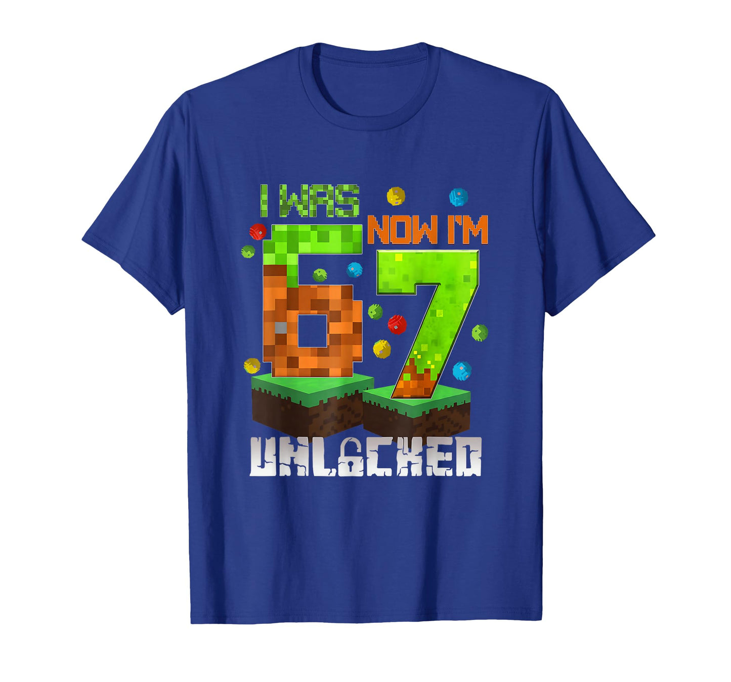Funny Meme Six Seven 67 Bruh Video Game Gift for Boys Kids T-Shirt