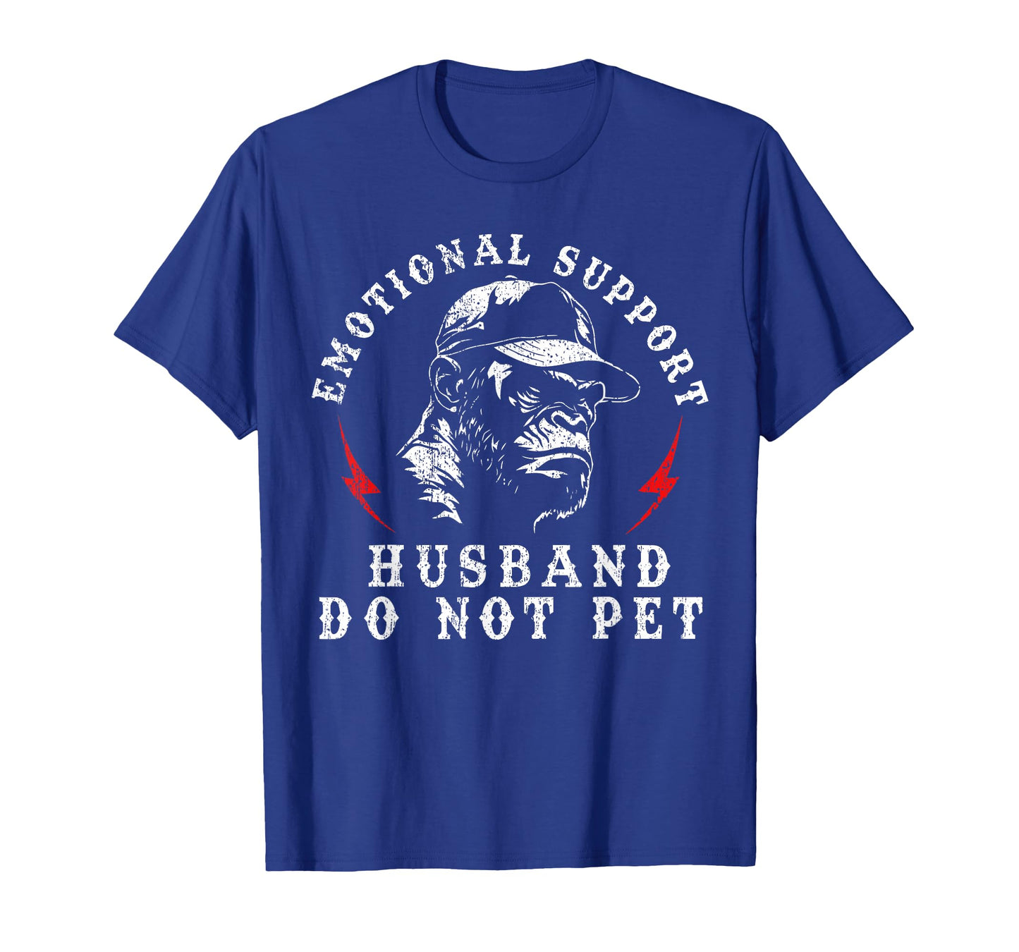 Emotional Support Husband Do Not Pet Funny Monkey T-Shirt