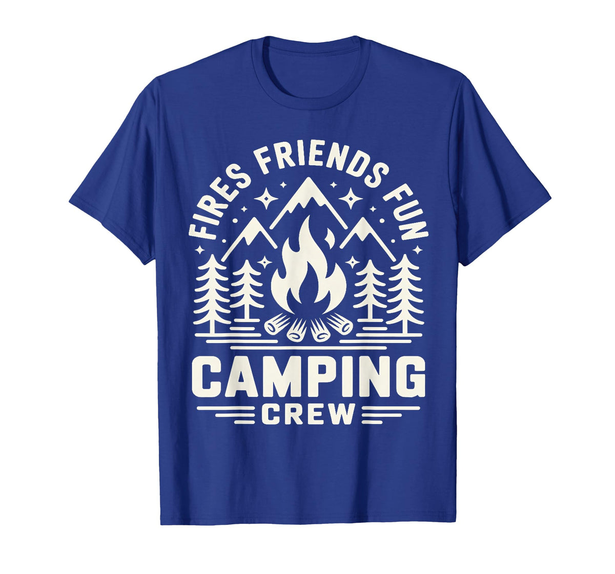 Fires Friends Fun Camping Crew Camp Campfire Vacation T-Shirt