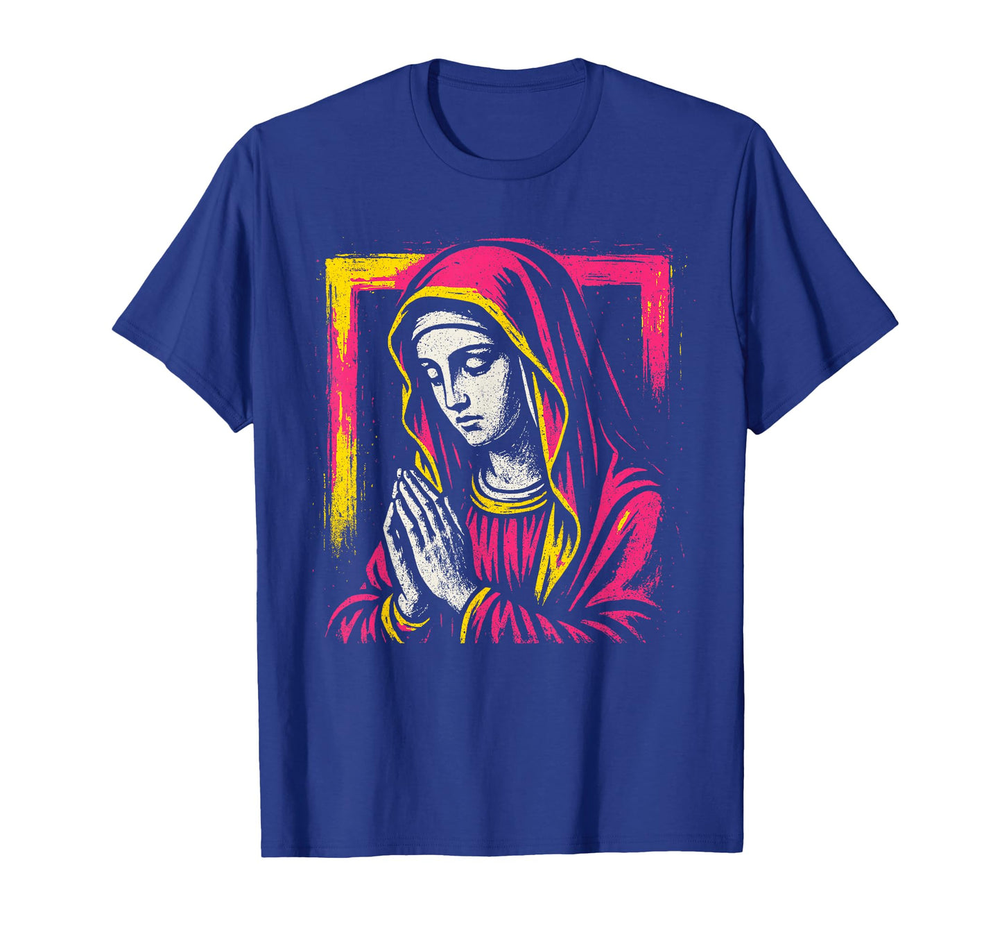 Virgin Mary - Vintage Graphic Christian Faith T-Shirt