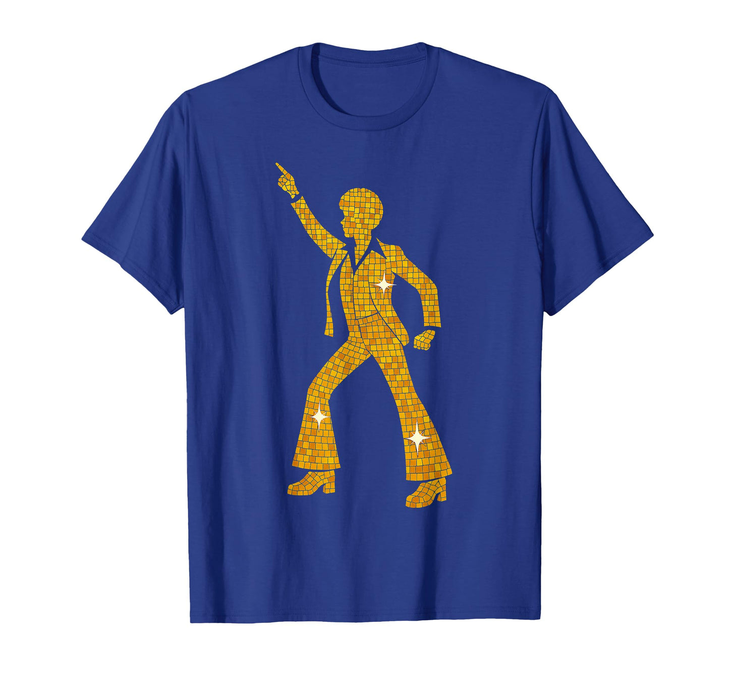 70s Disco Dancer Gold Silhouette Retro Night Fever T-Shirt