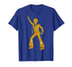70s Disco Dancer Gold Silhouette Retro Night Fever T-Shirt