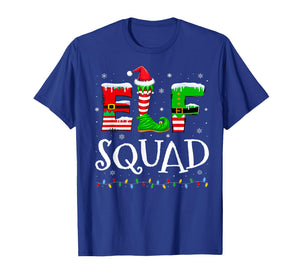 Funny Elf Squad Family Christmas Matching Pajamas Xmas Tee T-Shirt