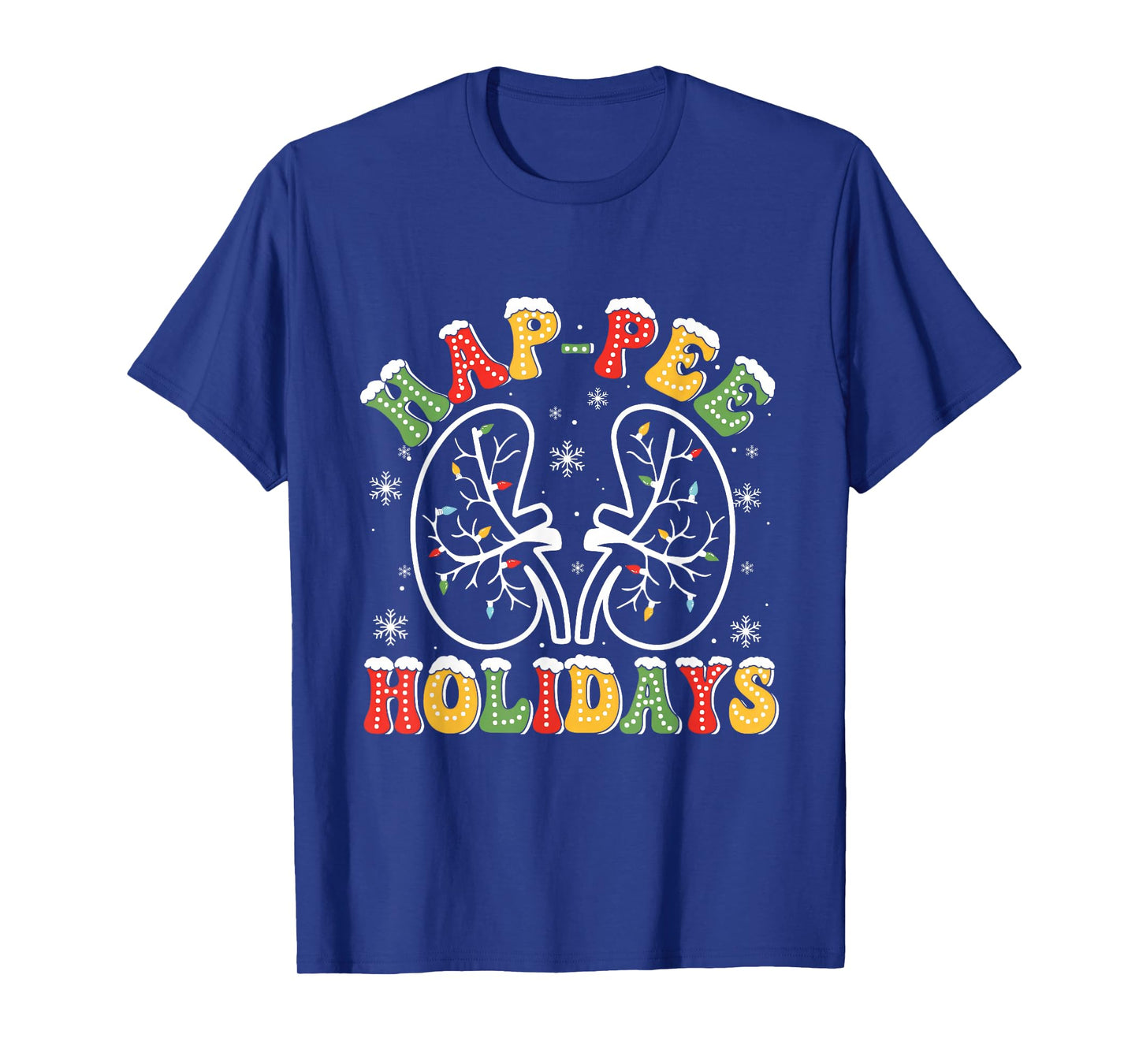 Funny Kidney Christmas Urology Nephrology Healthcare Nurse T-Shirt