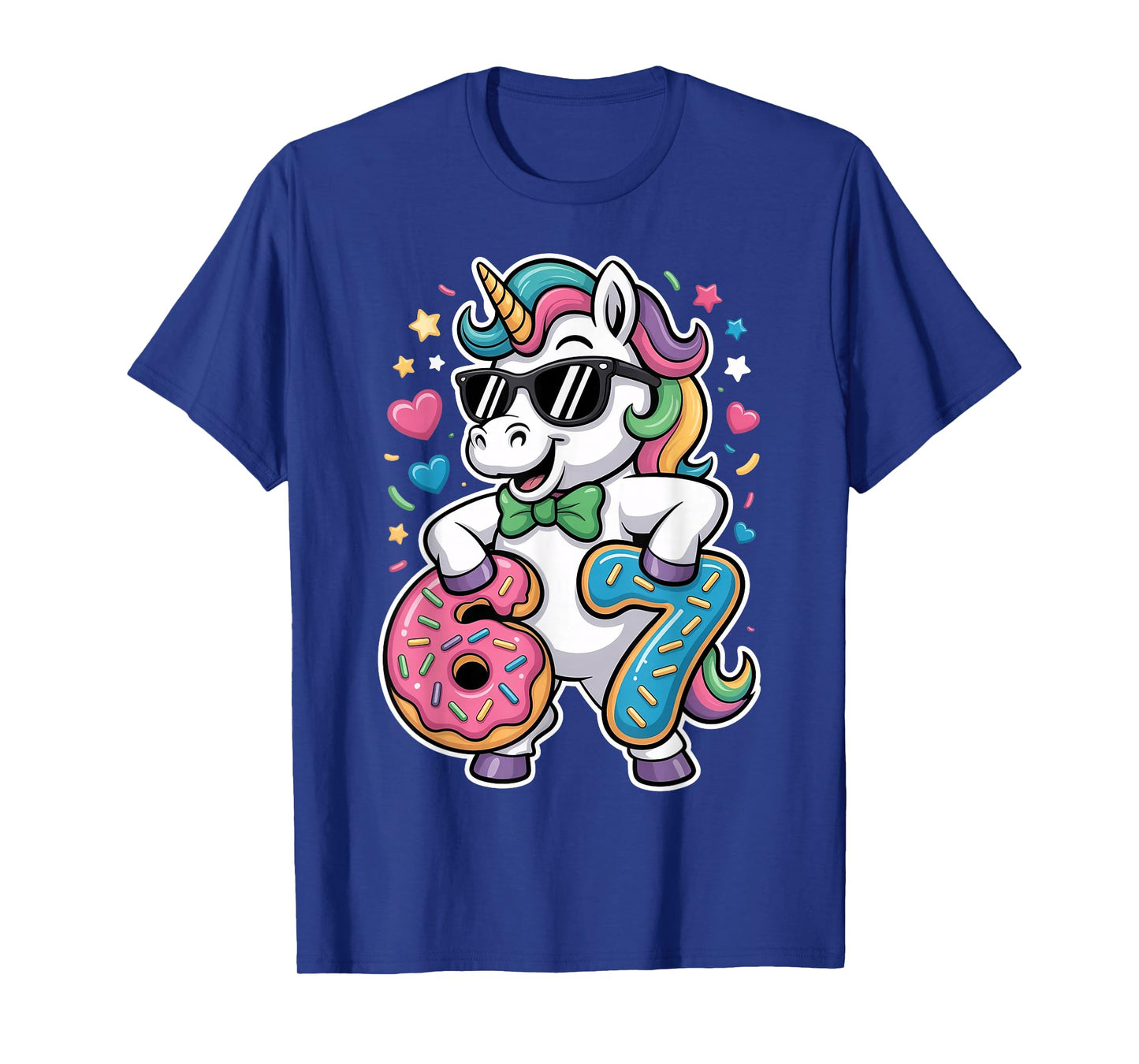 Funny Meme Unicorn Girls Kids Six Seven 6-7 Brainrot 67 T-Shirt