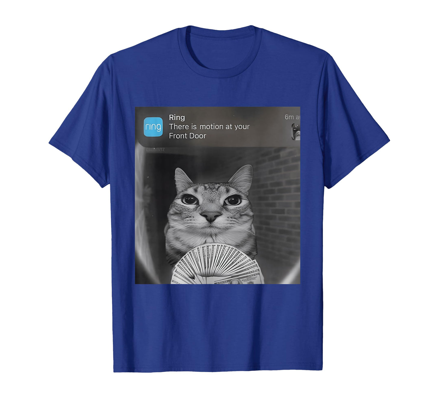 Ring Cat with Motion Funny Parody Cat Meme Silly Stupid Meme T-Shirt