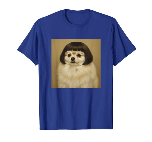 Funny Pomeranian Bob Haircut Dog Meme for Men Women Kids T-Shirt