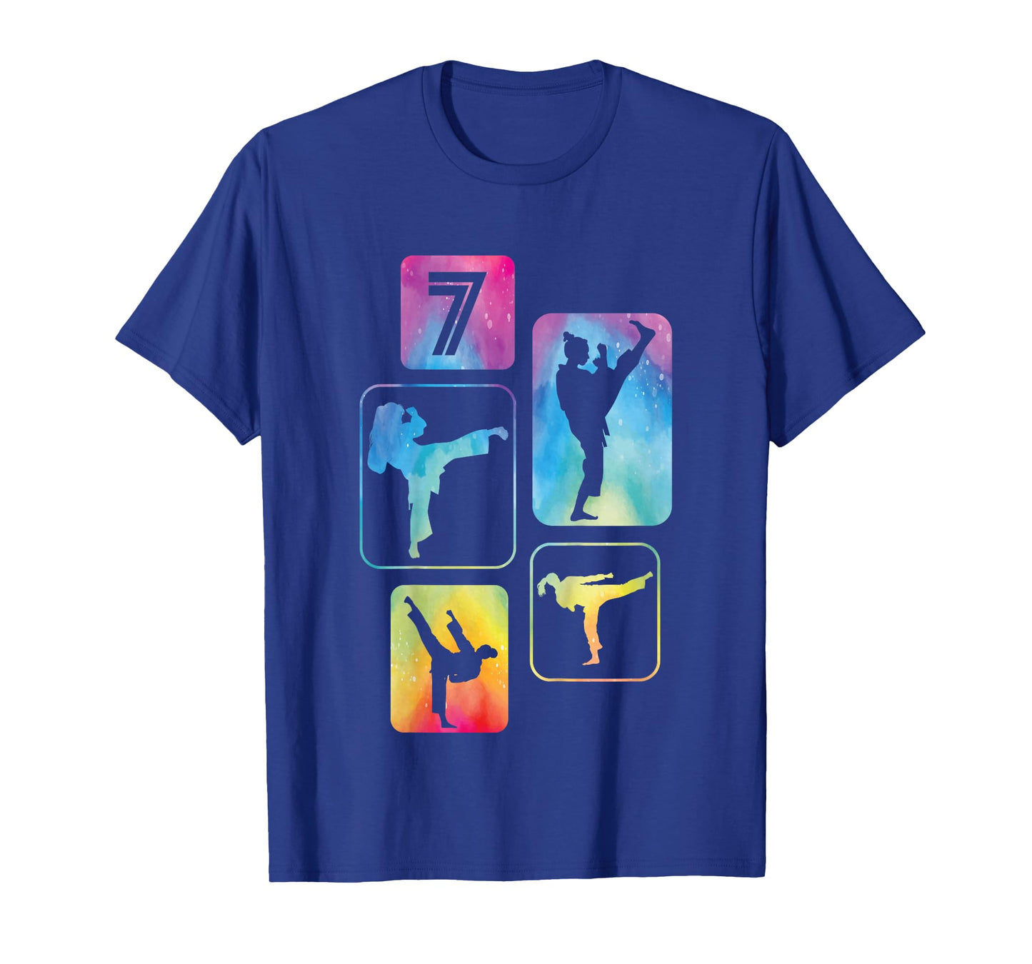 7th Birthday Karate Taekwondo 7 Years Old Boy Martial Arts T-Shirt