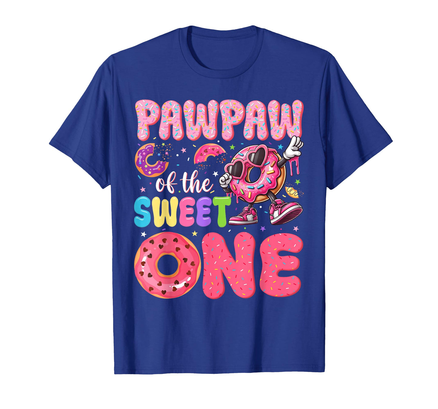 Pawpaw of The Sweet One 1st Birthday Donut Bday Party T-Shirt