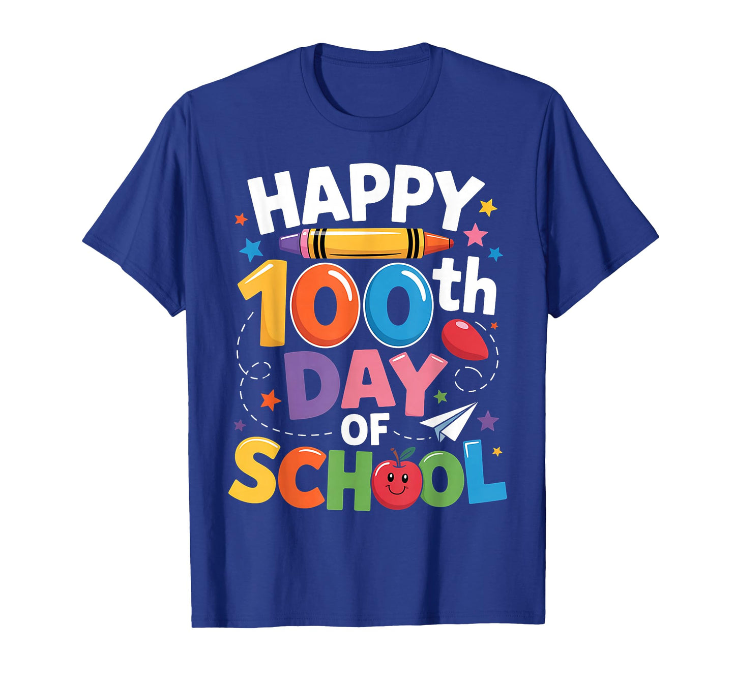 Happy 100th Day of School Kids - Fun & Colorful School T-Shirt
