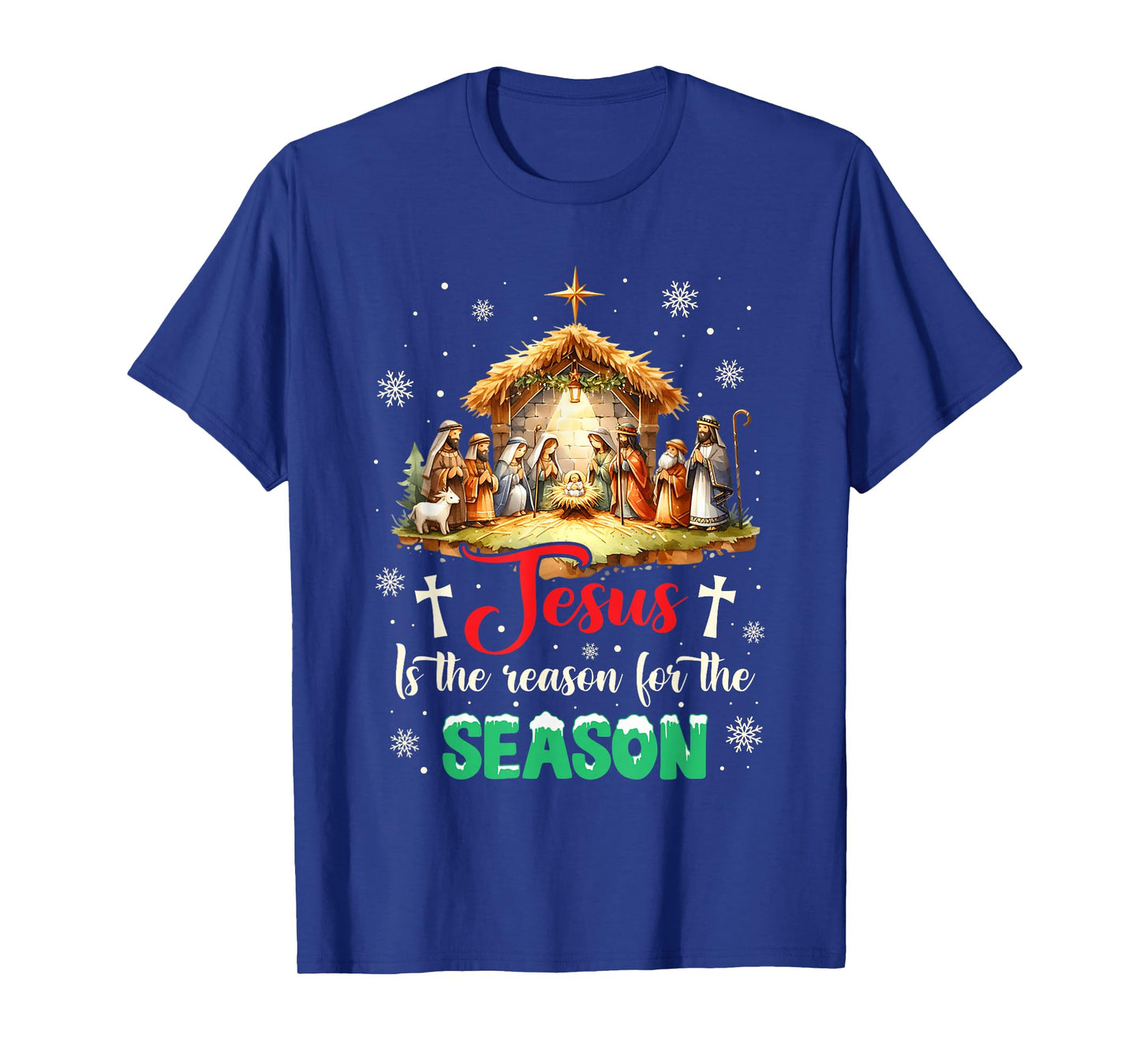 Jesus is The Reason for The Season Christian Faith Christmas T-Shirt