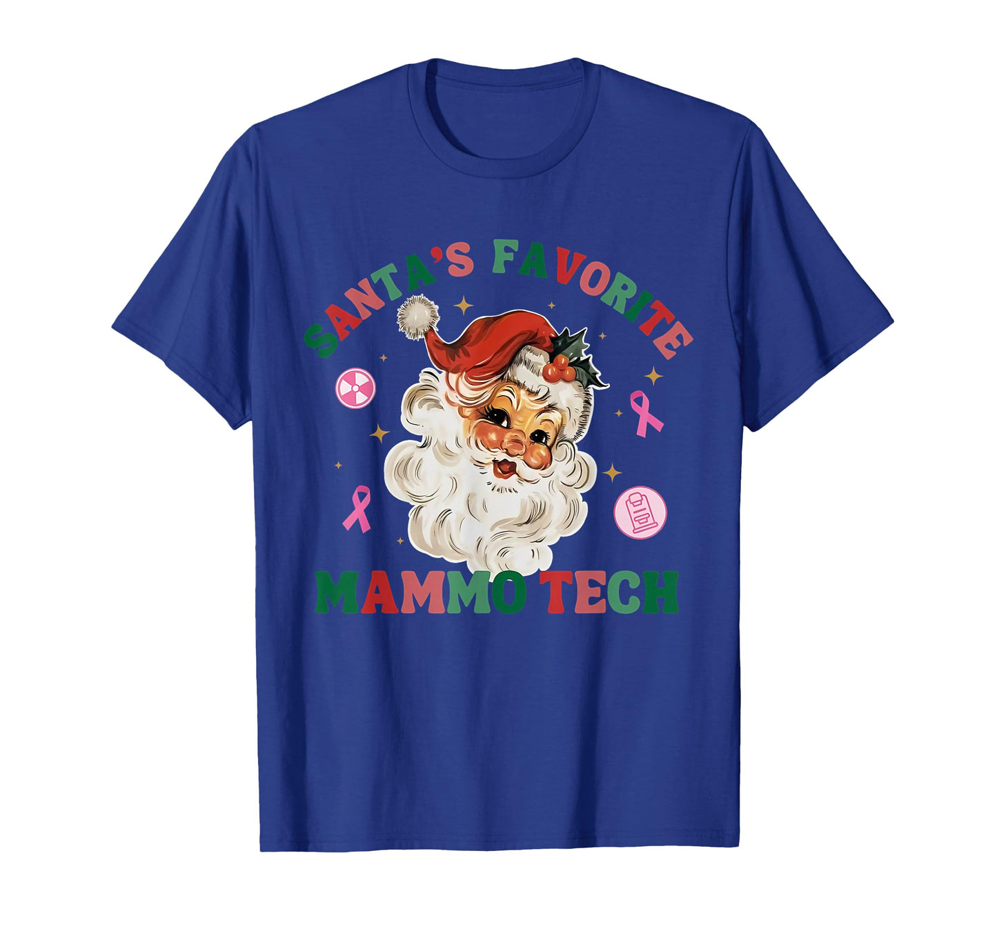 Santa's Favorite Mammo Tech Mammography Tech X-Ray Christmas T-Shirt