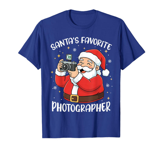 Santa's Favorite Photographer Christmas Santa Gifts T-Shirt