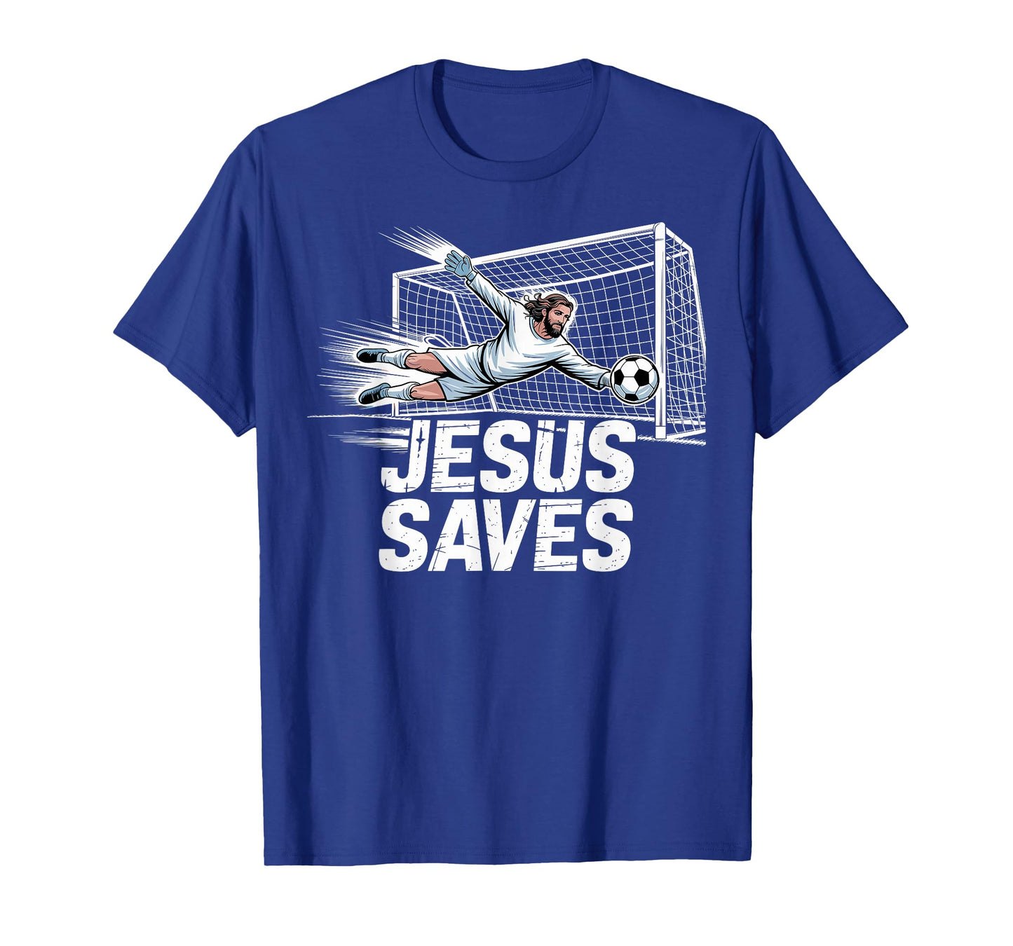 Soccer Goalie Goalkeeper Jesus Saves Christian Soccer Player T-Shirt