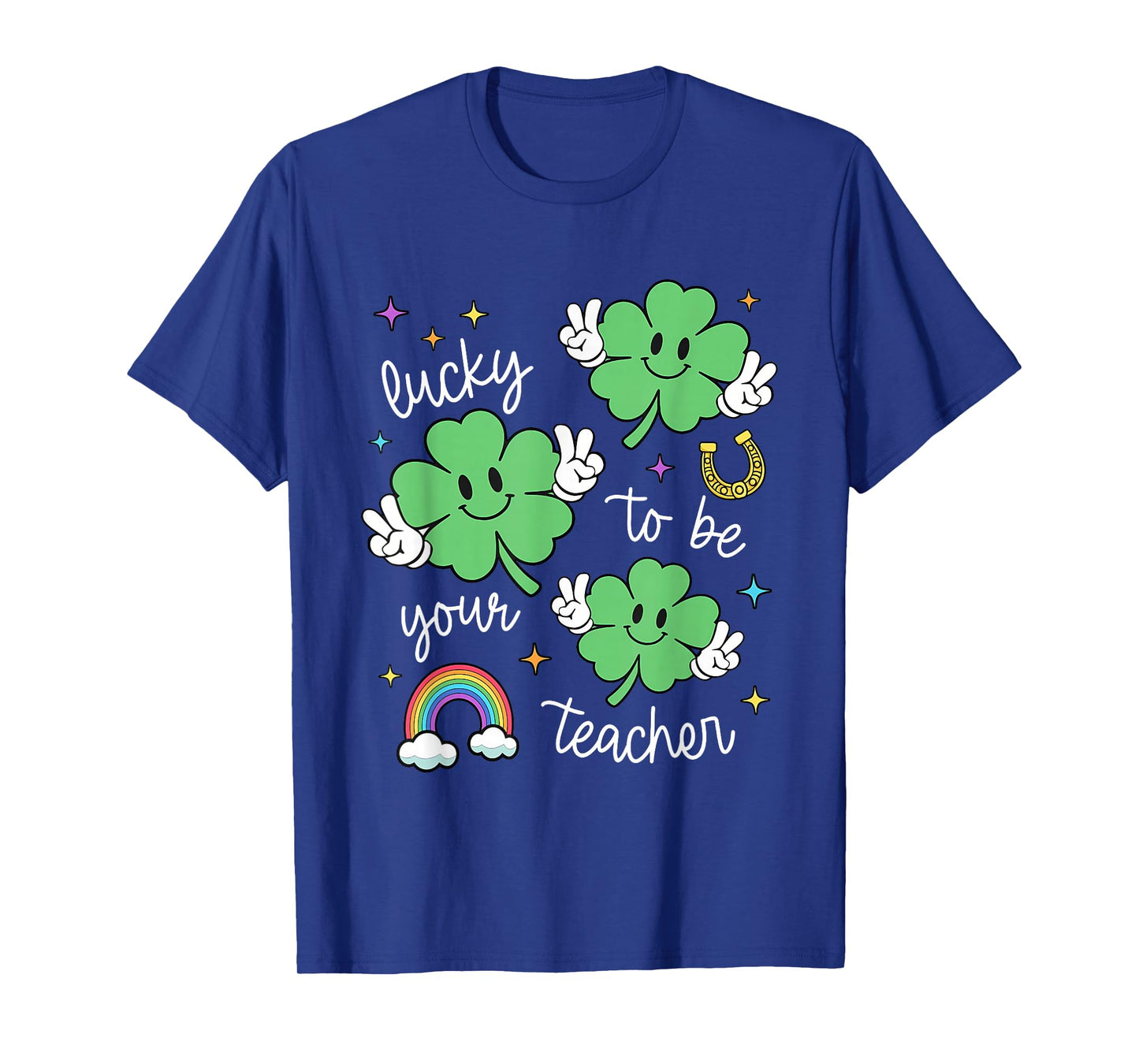 St Patrick's Day Teacher Lucky Teacher Retro St Patrick T-Shirt
