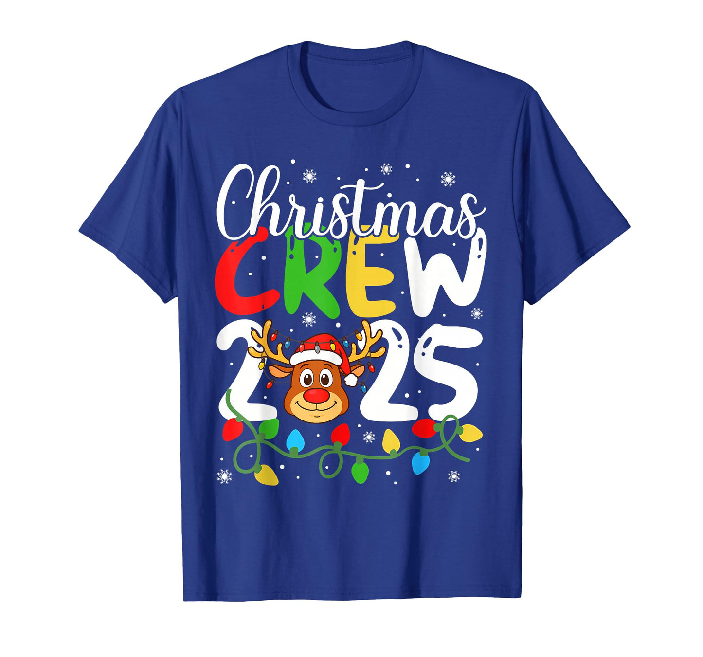 Christmas Crew 2025 Family Christmas Xmas Pajamas Matching T-Shirt