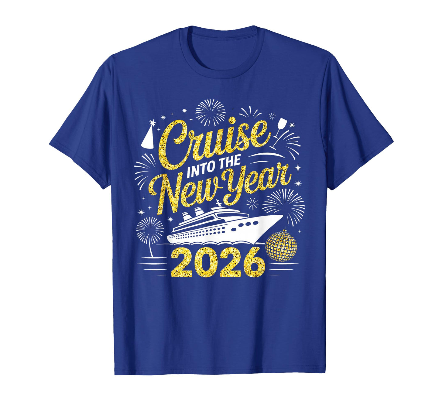 Funny Cruise Into The New Year 2026 Family Cruise Vacation T-Shirt