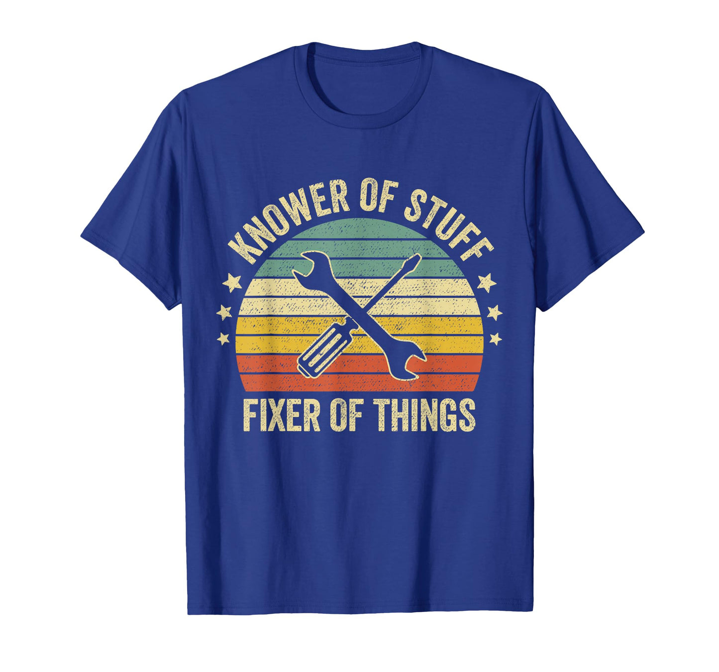 Retro Vintage Knower of Stuff Fixer of Things Funny Mechanic T-Shirt
