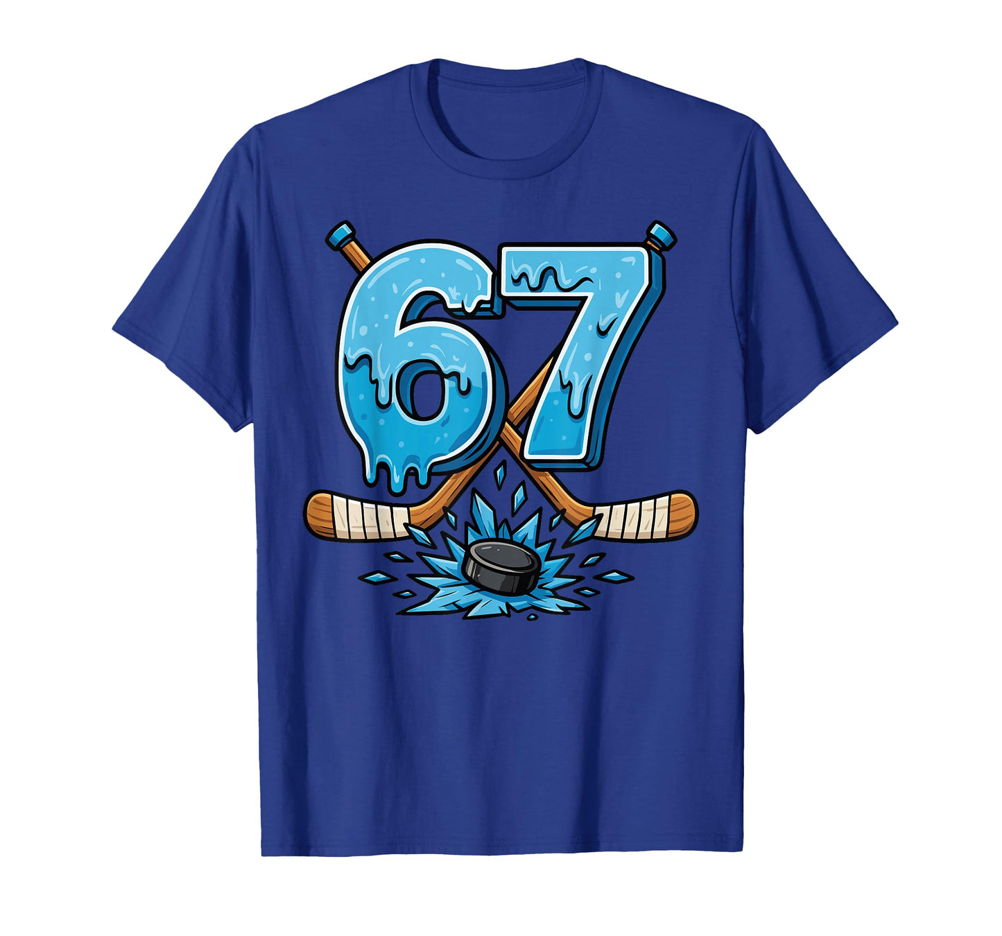 67 Hockey Drip Funny Six Seven Youth Hockey Meme for Boys T-Shirt