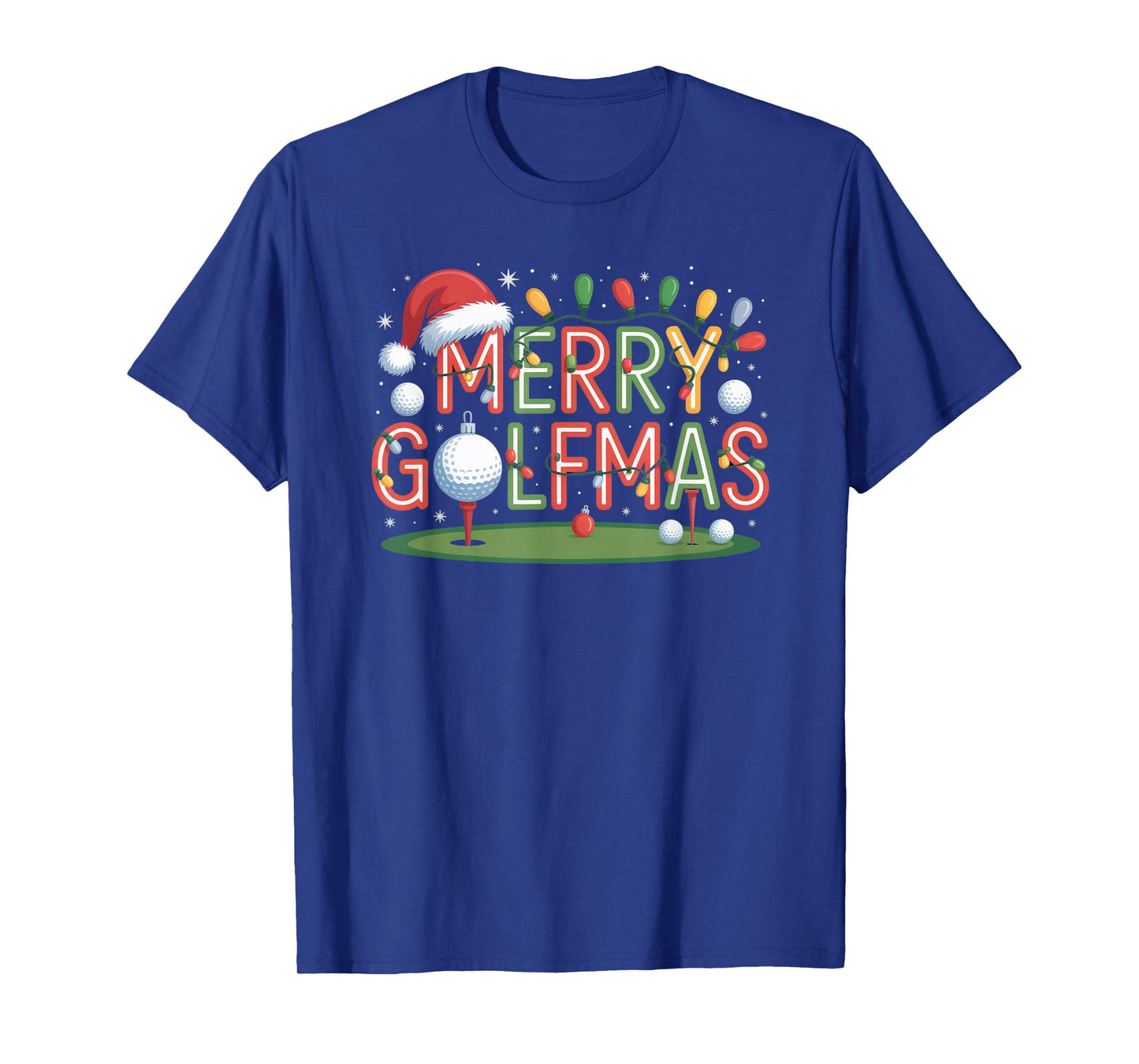 Merry Golfmas Christmas Golfer Holiday Humor T-Shirt