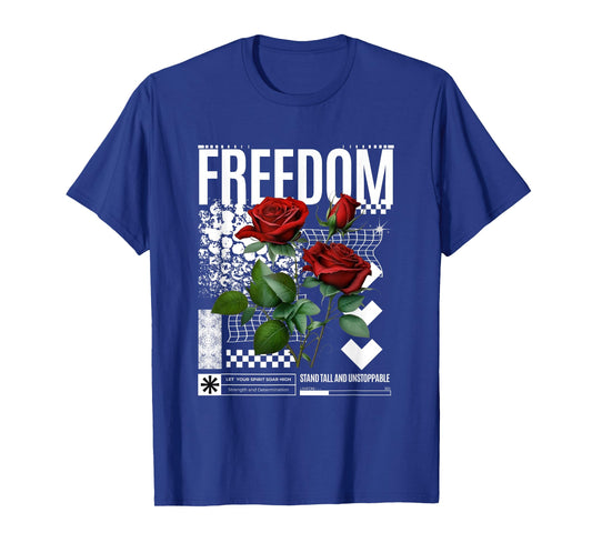 Streetwear Graphic Dark Floral Urban Aesthetic, Mens Fashion T-Shirt