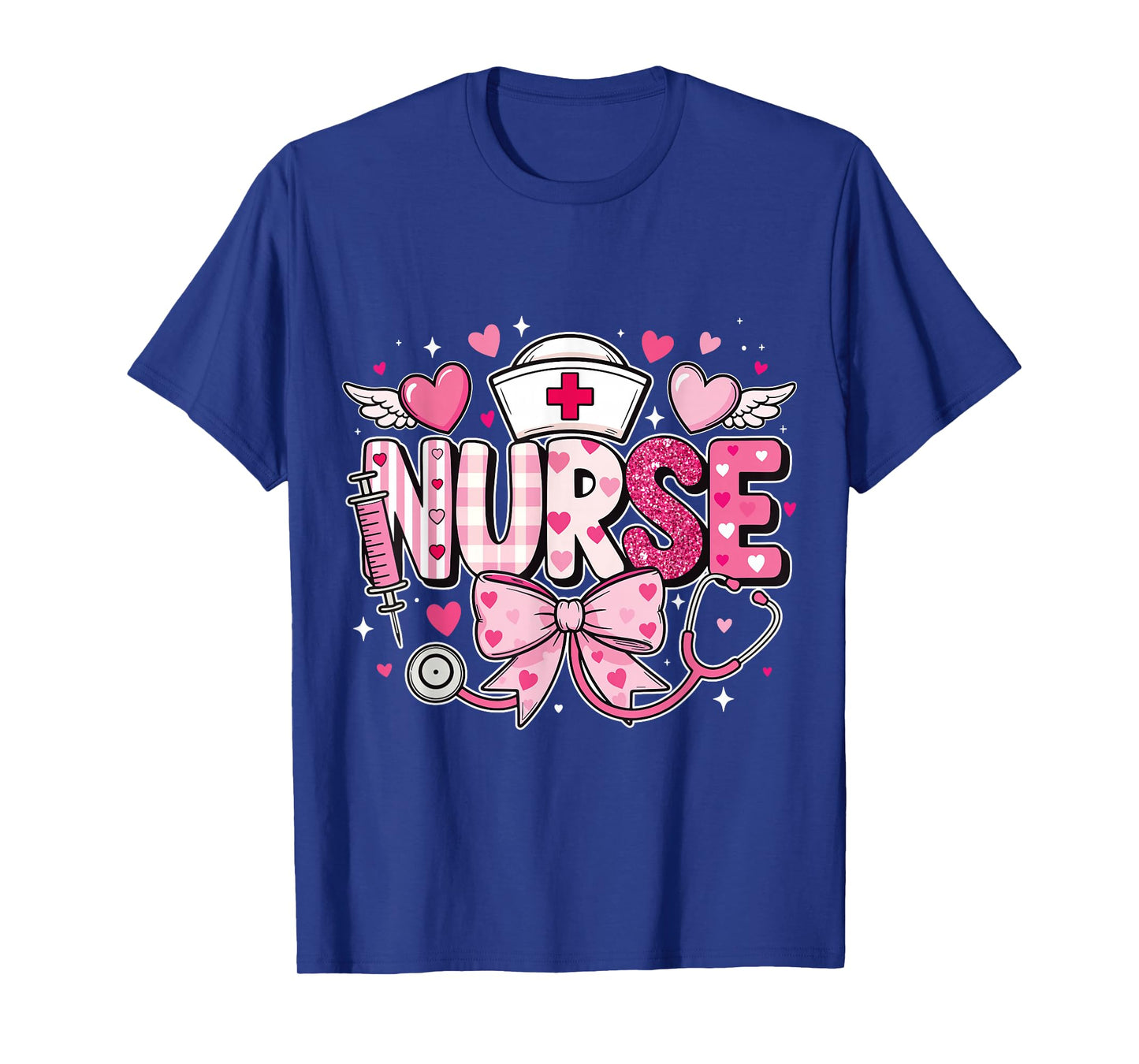 Nurse Valentines Day Cute Stethoscope RN Nursing Life T-Shirt