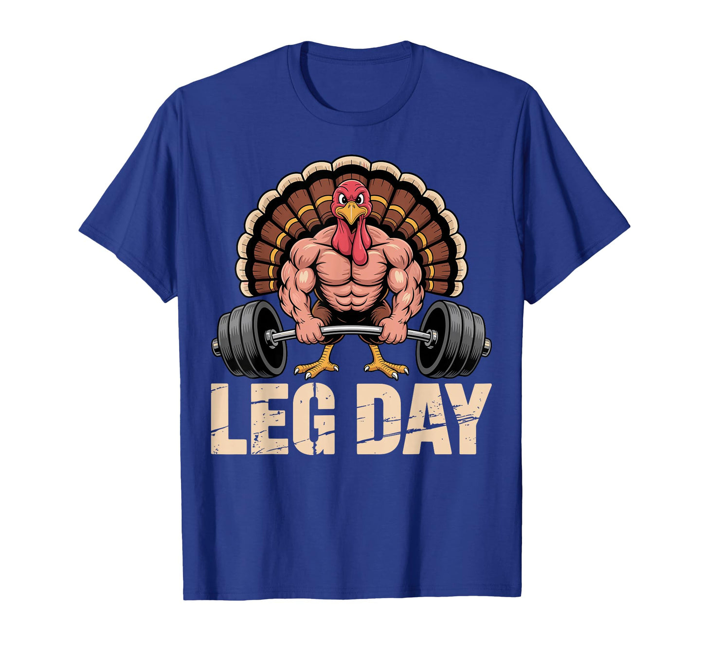 Funny Deadlifting Turkey Thanksgiving Leg Day Deadlift Men T-Shirt