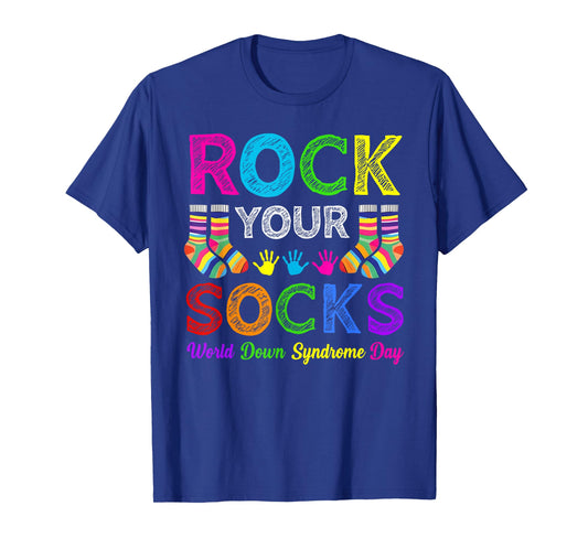 World Down Syndrome Day Rock Your Socks Awareness Support T-Shirt