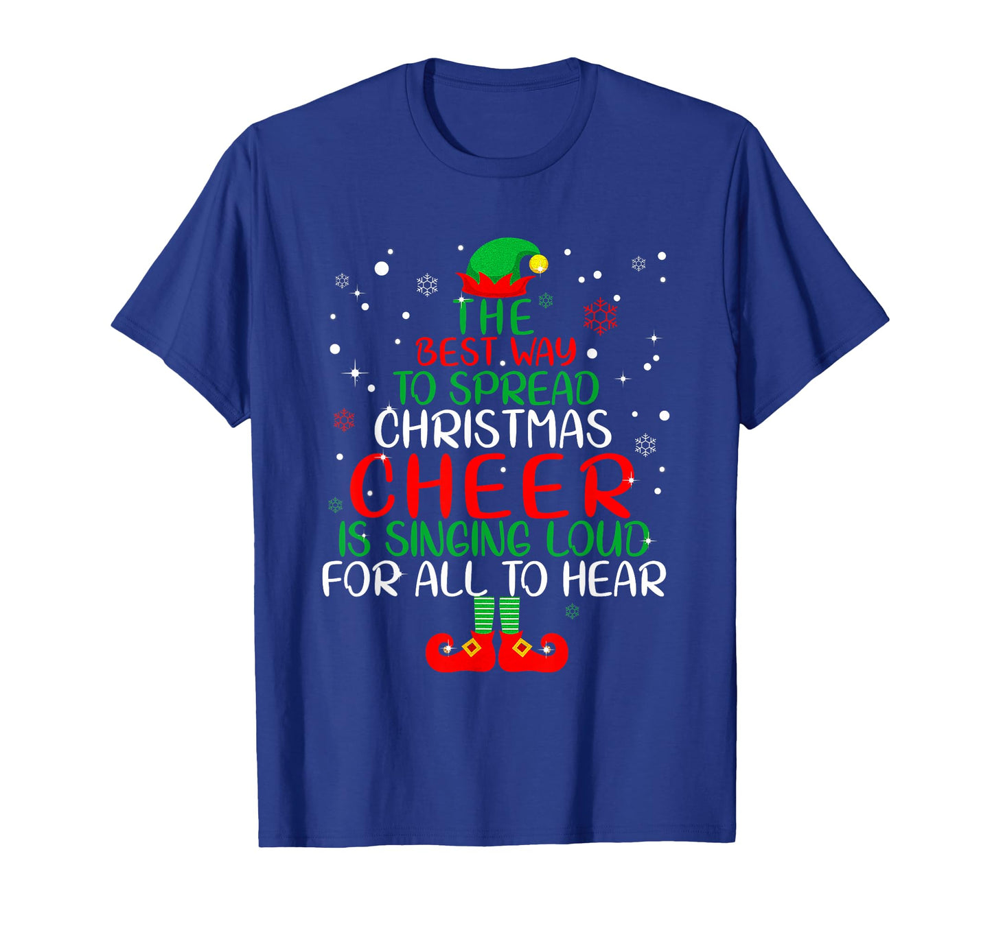 Elf Shirt The Best Way to Spread Christmas Cheer Boys Mens T-Shirt
