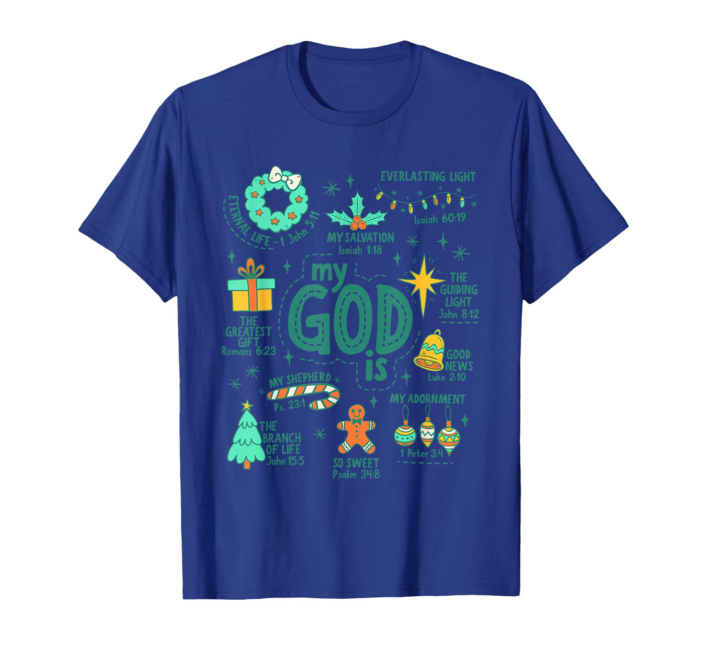Christian Christmas My God is Jesus is The Reason Nativity T-Shirt