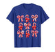 Christmas Candy Cane Santa Xmas Kids Toddler Youth Women Men T-Shirt