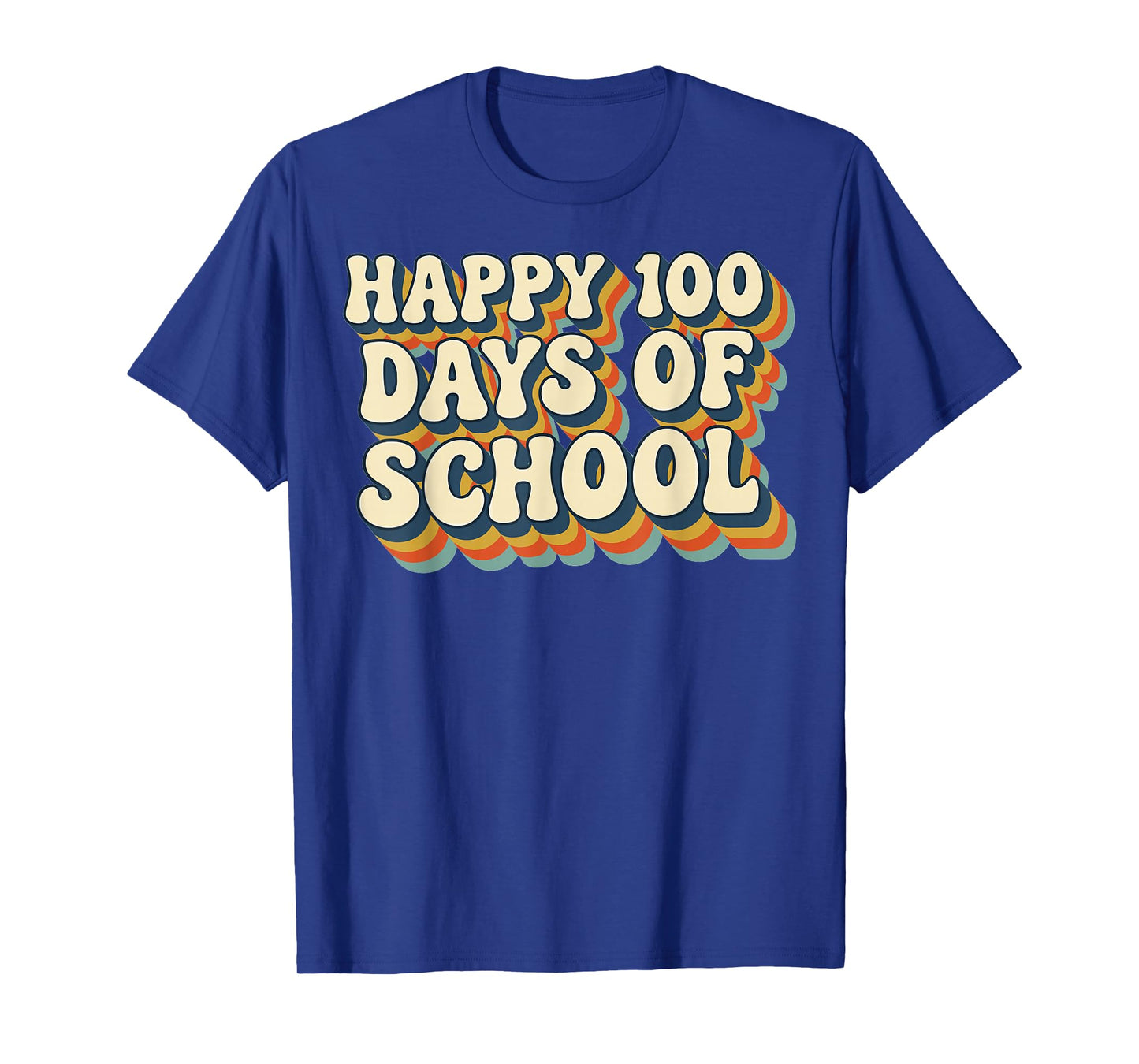 100 Days of School Retro Sunset Teacher and Student T-Shirt