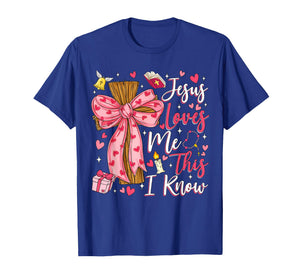 Jesus Loves Me This I Know God Religious Christian Valentine T-Shirt