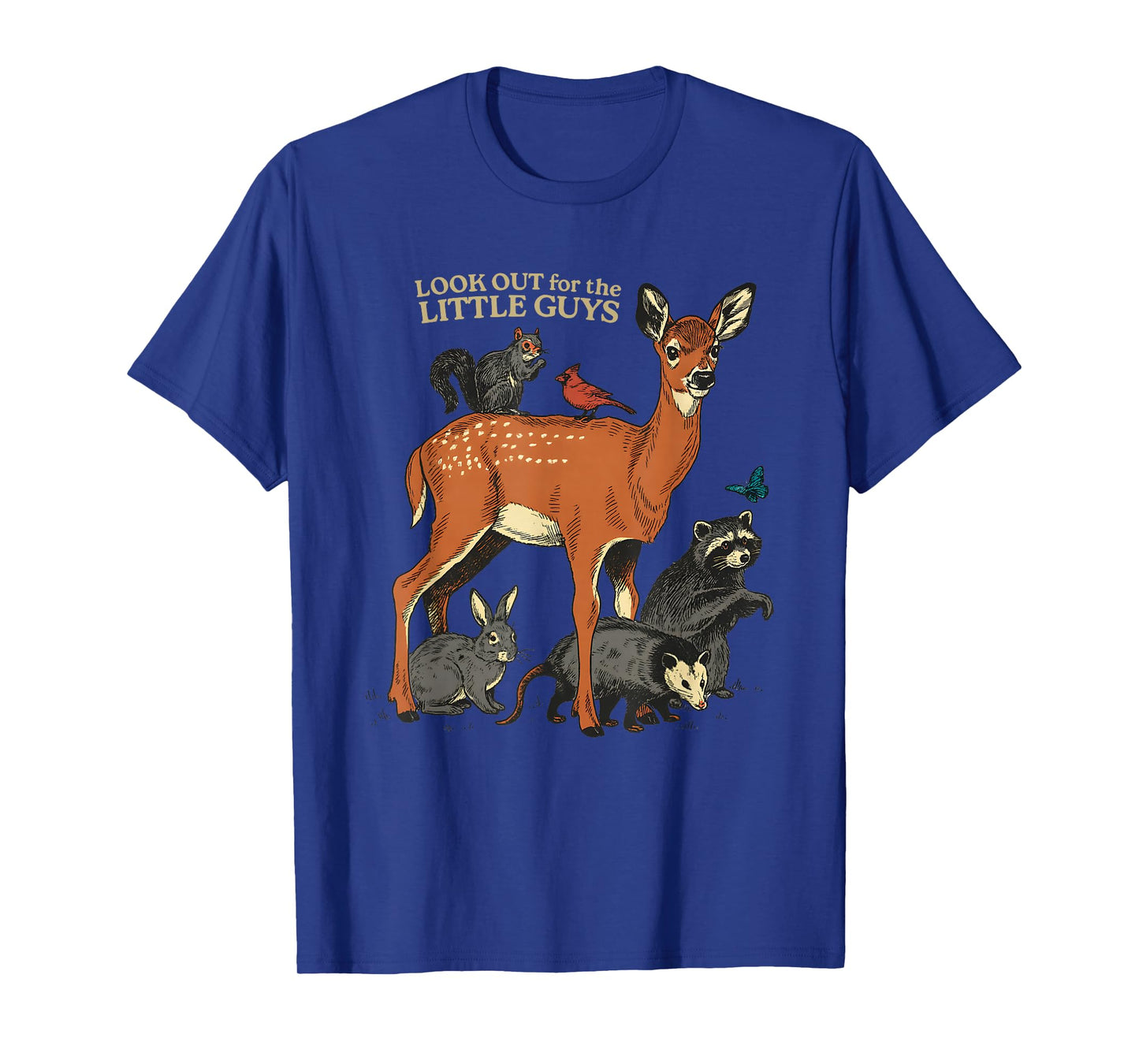 Look Out for The Little Guys Fawn Raccoon T-Shirt