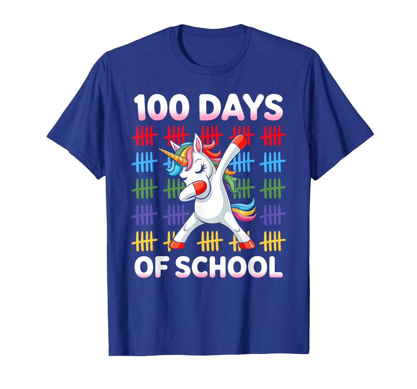 100 Days of School Shirt Unicorn Girls 100th Day of School T-Shirt