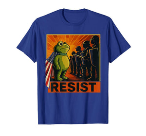 Frog Resist Portland Frog Protest Funny Nature Rally Design T-Shirt