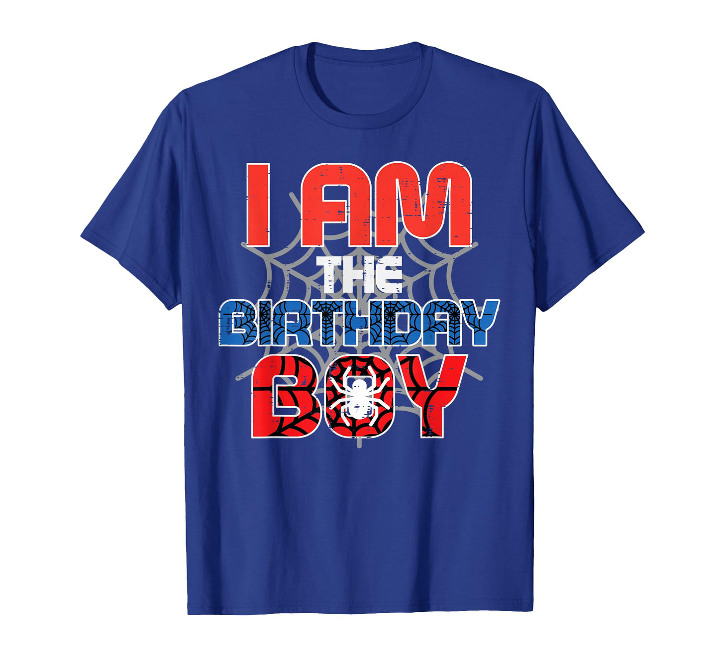 I Am The Birthday Boy Spider Party Family Matching Boys Kids T-Shirt
