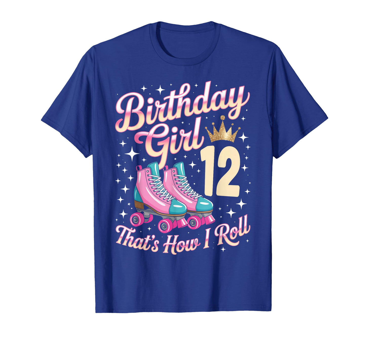 Birthday Girl 12 Roller Skating 12th Birthday Roller Skater T-Shirt
